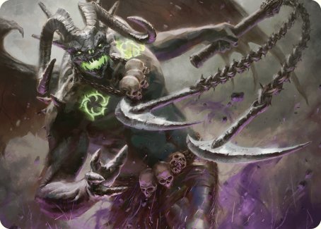Archfiend of Despair Art Card (12) [Art Series: Commander Masters]