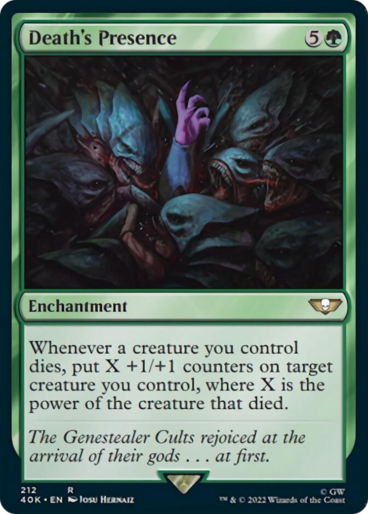 Death's Presence (Surge Foil) (212) [Universes Beyond: Warhammer 40,000]