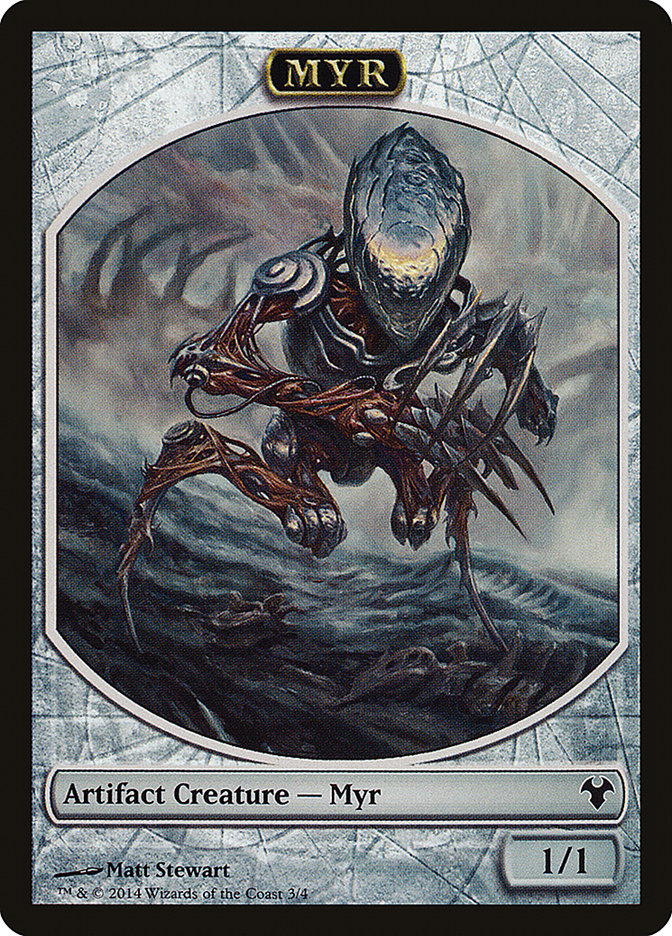 Myr // Spirit Double-Sided Token (3 // 2) [Magic Modern Event Deck]