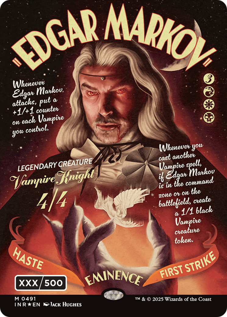 Edgar Markov (Showcase) (Serial Numbered) (Double Rainbow Foil) (491) [Innistrad Remastered]