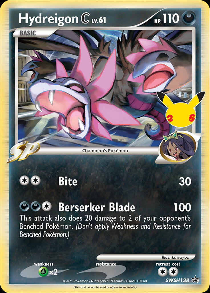 Hydreigon C - SWSH138 (SWSH138) [Jumbo Cards]