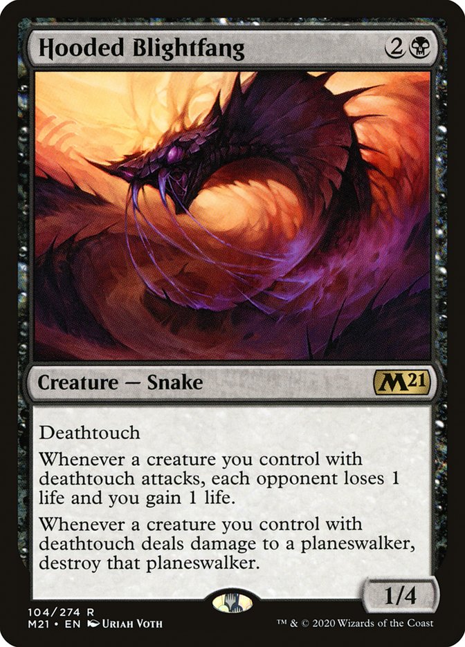 Hooded Blightfang (104) [Core Set 2021]