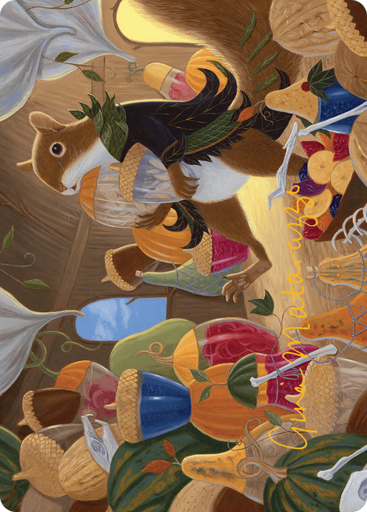 Stocking the Pantry Art Card (Gold-Stamped Signature) (24) [Art Series: Bloomburrow]