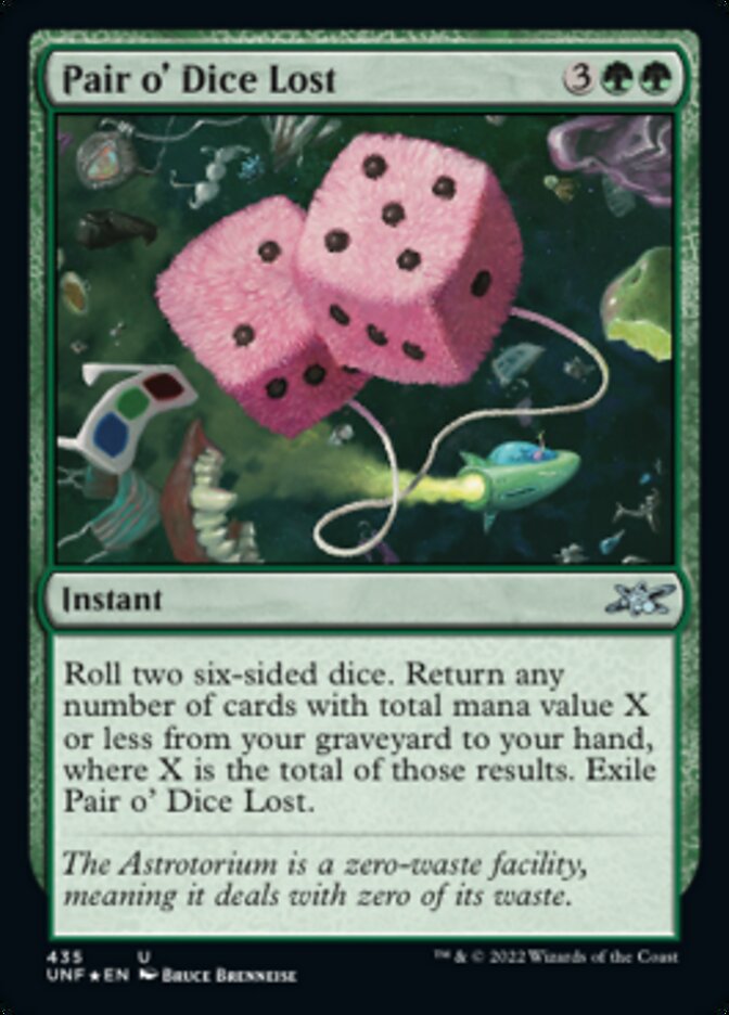 Pair o' Dice Lost (Galaxy Foil) (435) [Unfinity]