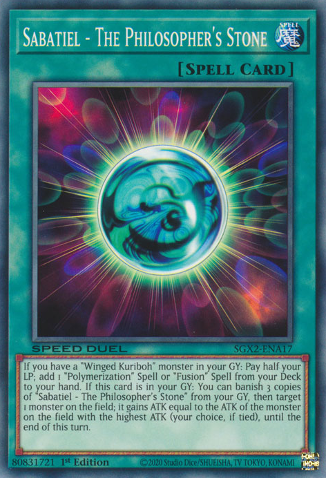 Sabatiel - The Philosopher's Stone (SGX2-ENA17) [Speed Duel GX: Midterm Paradox]