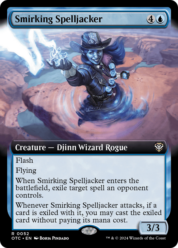 Smirking Spelljacker (Extended Art) (52) [Commander: Outlaws of Thunder Junction]