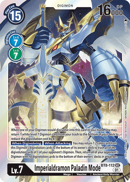 Imperialdramon Paladin Mode (BT8-112 SEC) [New Awakening]
