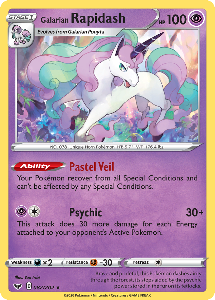 Galarian Rapidash (082/202) [SWSH01: Sword & Shield Base Set]