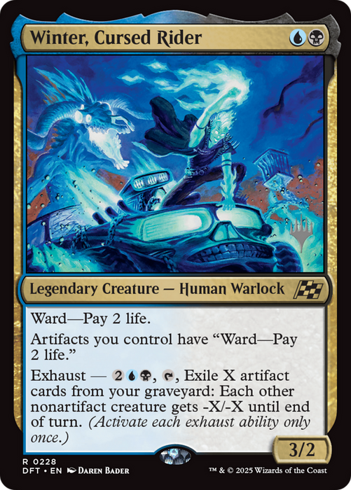 Winter, Cursed Rider [Aetherdrift Promos]
