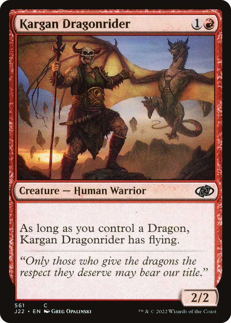Kargan Dragonrider (561) [Jumpstart 2022]