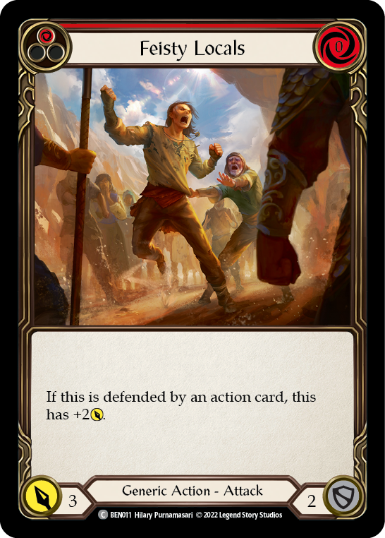 Feisty Locals (Red) (BEN011) [Blitz Deck: Outsiders - Benji]