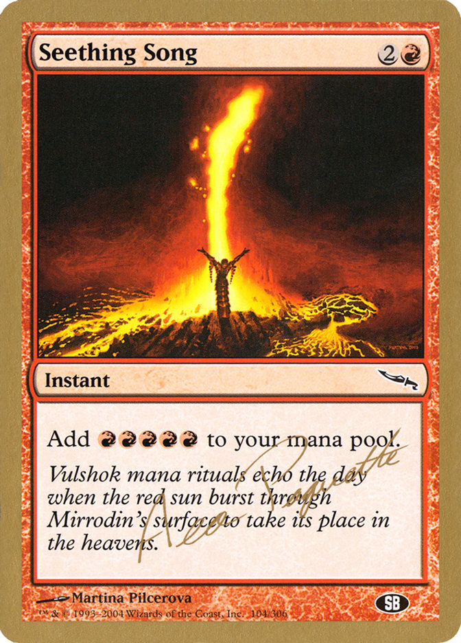 Seething Song - 2004 Aeo Paquette (MRD) (SB) [World Championship Decks]