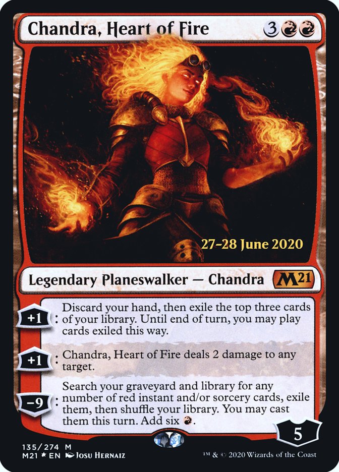 Chandra, Heart of Fire (135) [Prerelease Cards]