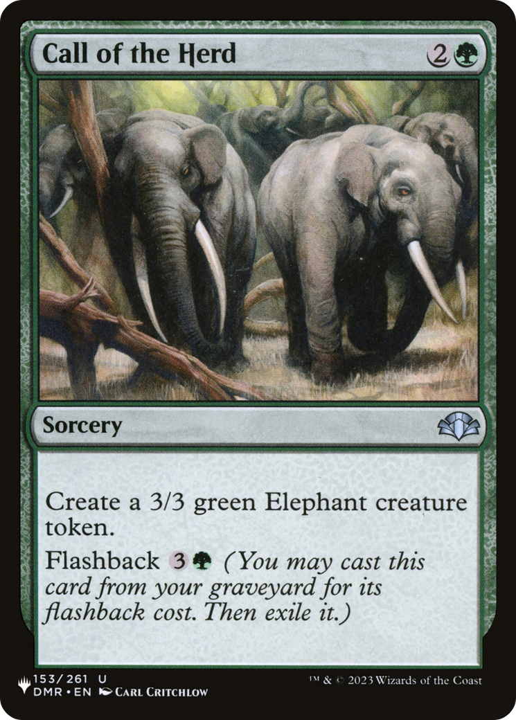 Call of the Herd (153/261) [The List Reprints]