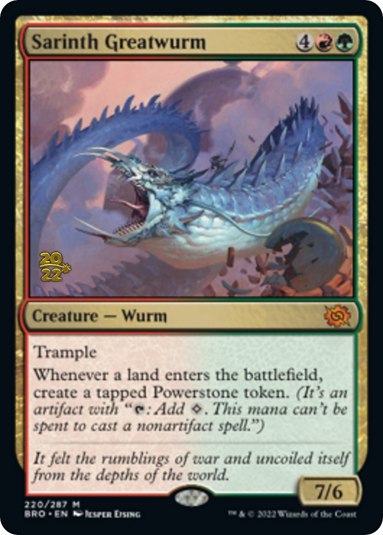 Sarinth Greatwurm (220) [Prerelease Cards]