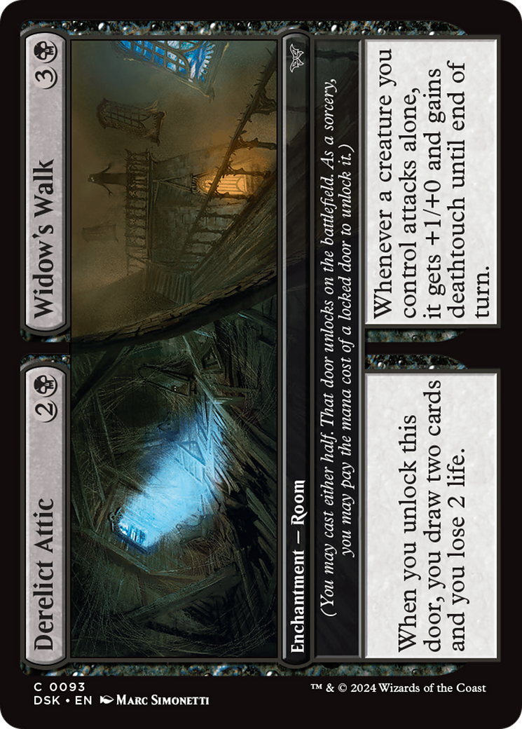 Derelict Attic // Widow's Walk (93) [Duskmourn: House of Horror]