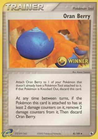 Oran Berry - 85/109 [Winner] (085/109) [League & Championship Cards]