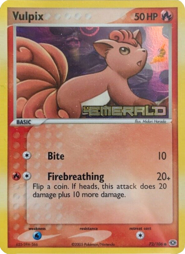Vulpix (72/106) [EX Emerald]
