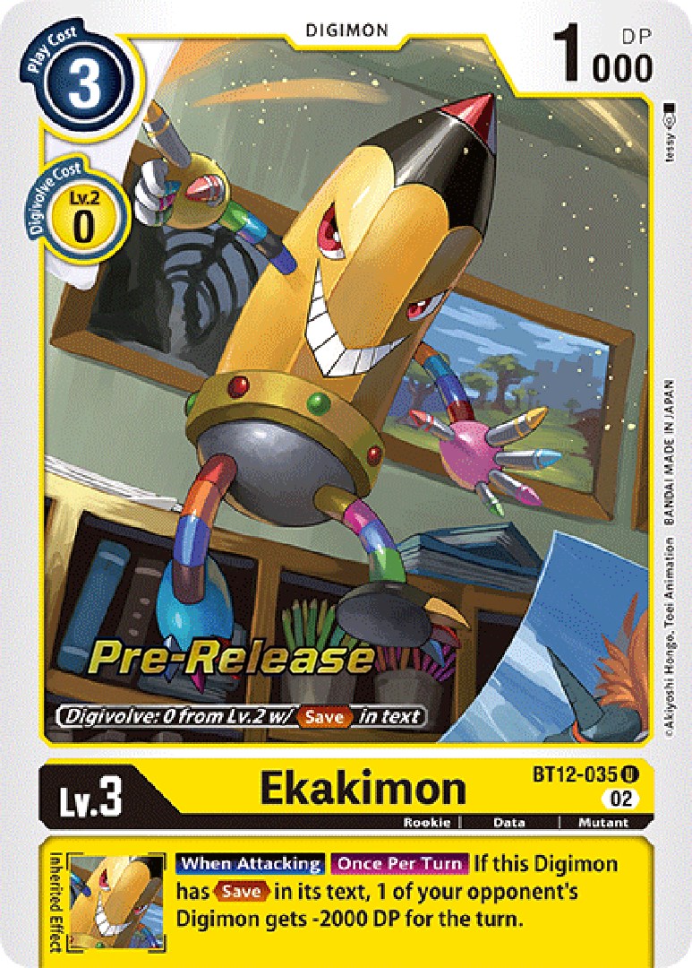 Ekakimon (BT12-035 U) [Across Time Pre-Release Cards]
