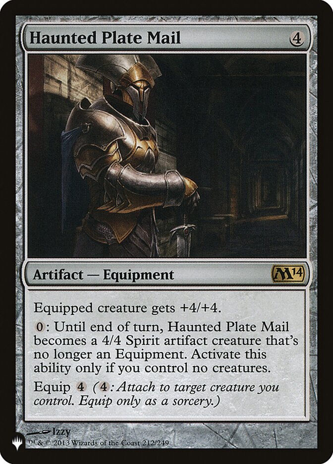 Haunted Plate Mail (212/249) [The List Reprints]