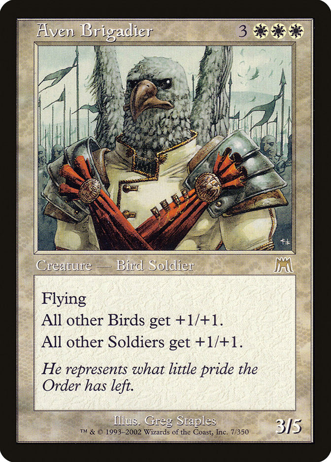Aven Brigadier (7) [Onslaught]