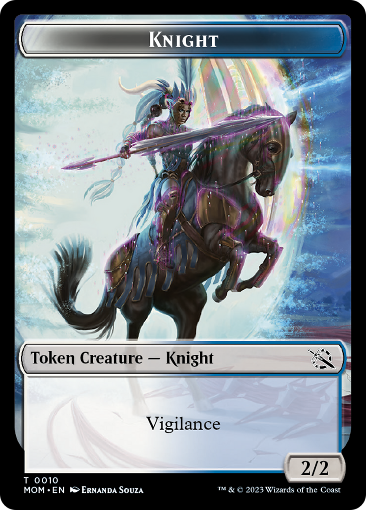 Elemental (0002) // Knight Double-Sided Token (2 // 10) [March of the Machine]