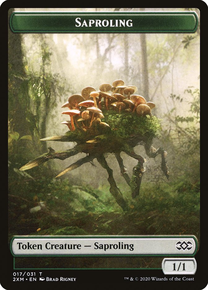 Beast // Saproling Double-Sided Token (13 // 17) [Double Masters]