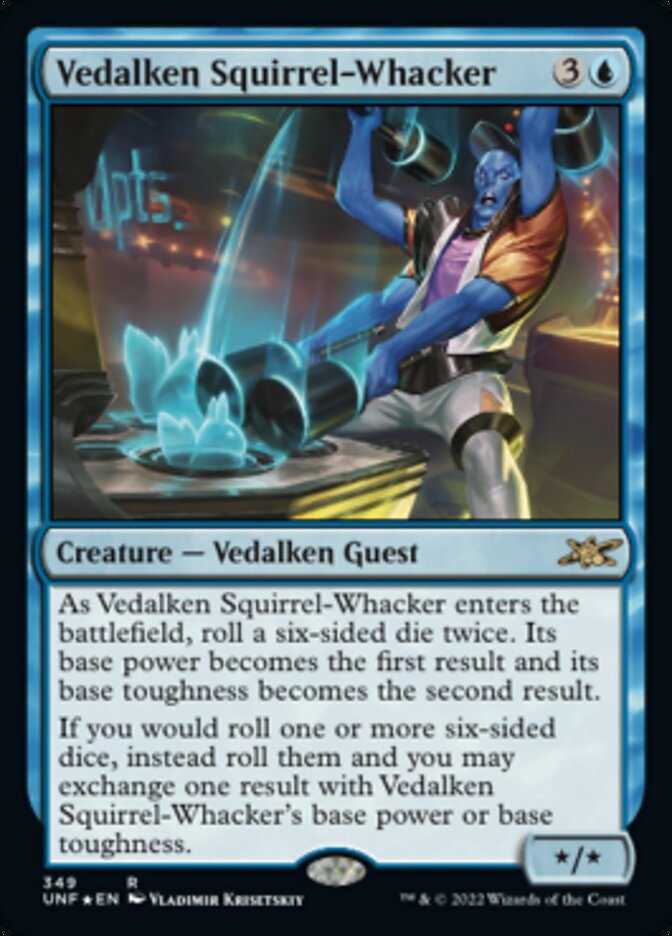 Vedalken Squirrel-Whacker (Galaxy Foil) (349) [Unfinity]