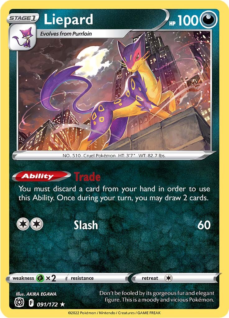 Liepard (091/172) [SWSH09: Brilliant Stars]