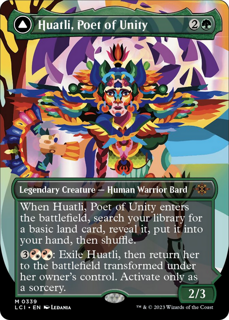 Huatli, Poet of Unity (Borderless) (339) [The Lost Caverns of Ixalan]