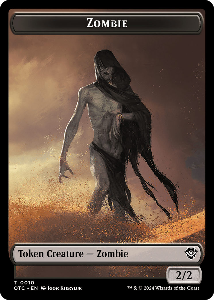 Zombie // Ox Double-Sided Token (10 // 3) [Commander: Outlaws of Thunder Junction]