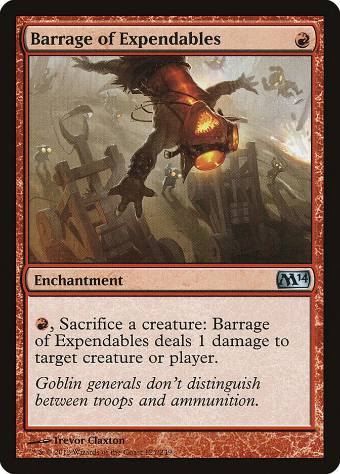 Barrage of Expendables (127) [Magic 2014 (M14)]