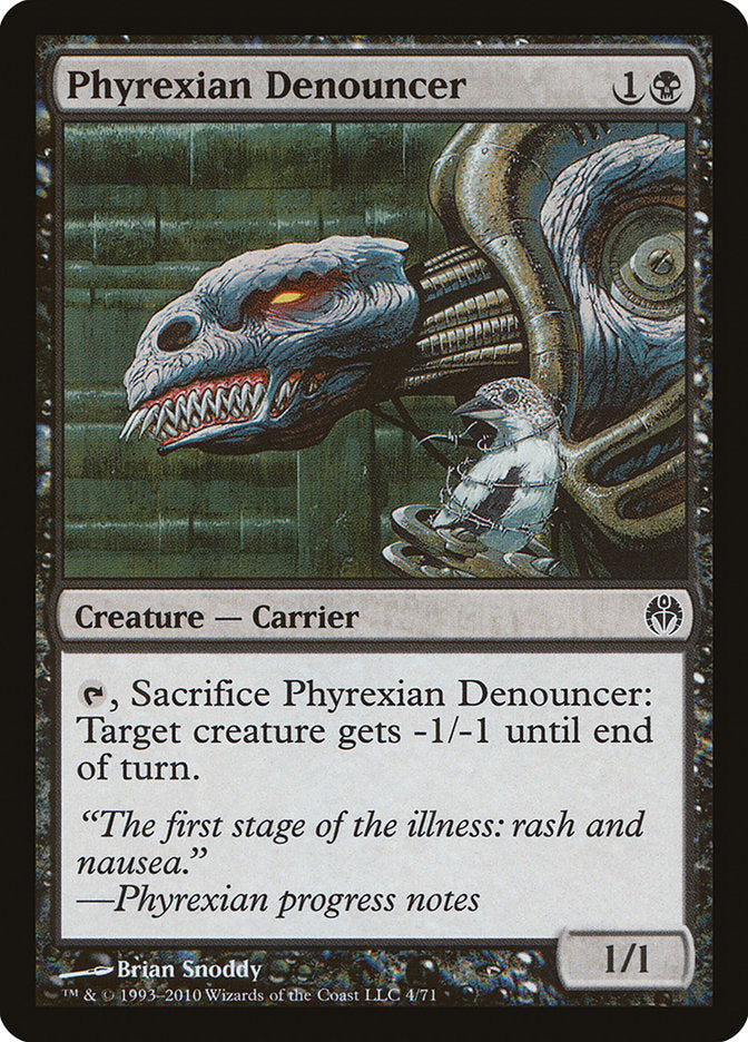 Phyrexian Denouncer (4) [Duel Decks: Phyrexia vs. the Coalition]