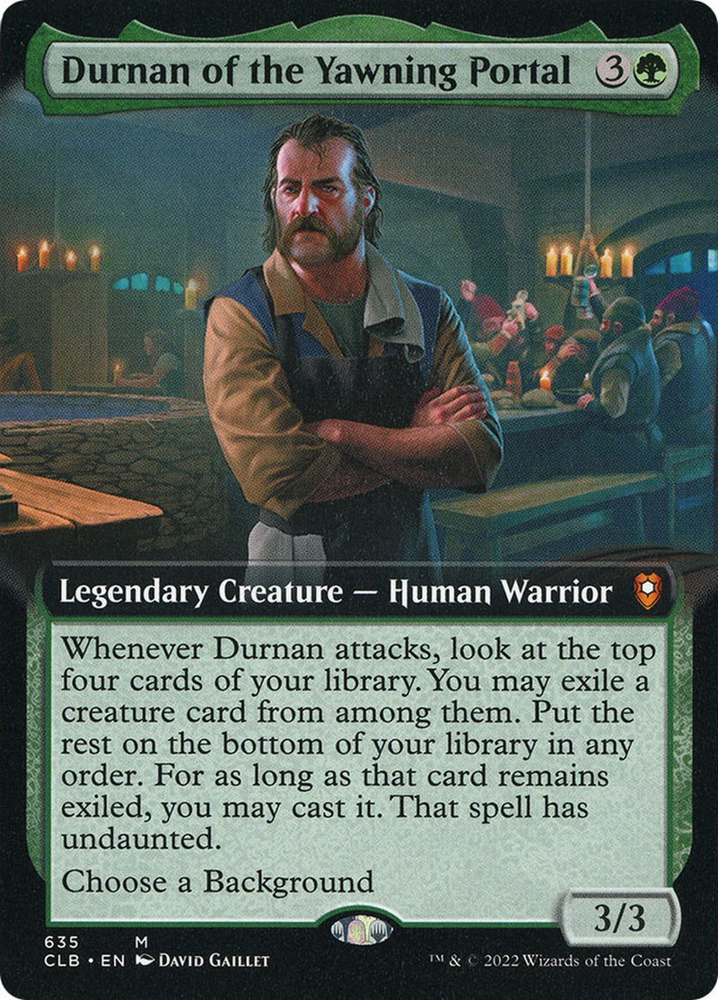 Durnan of the Yawning Portal (Extended Art) (635) [Commander Legends: Battle for Baldur's Gate]