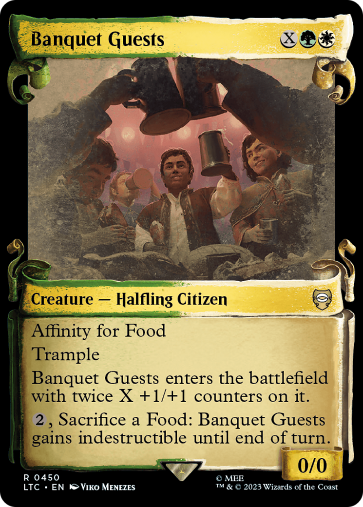 Banquet Guests (Showcase Scrolls) (450) [Commander: The Lord of the Rings: Tales of Middle-earth]