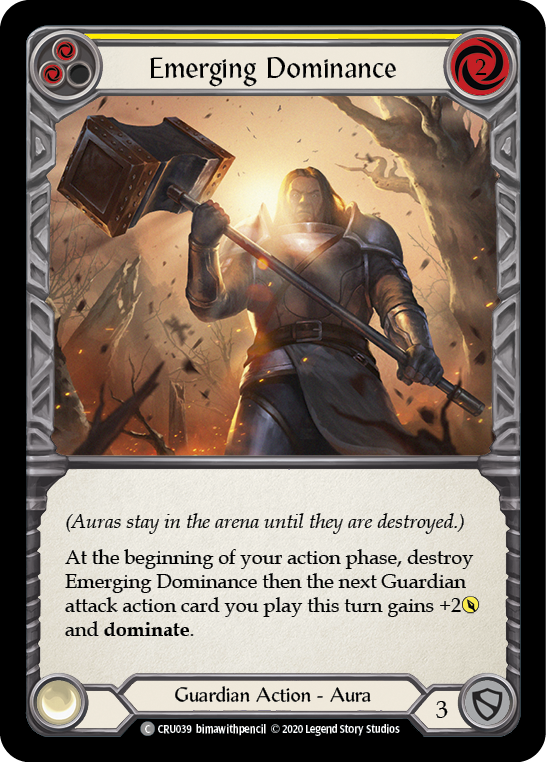 Emerging Dominance (Yellow) (CRU039) [Crucible of War]