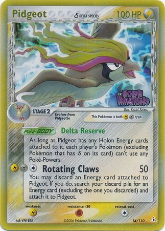 Pidgeot (Delta Species) (14/110) [EX Holon Phantoms]