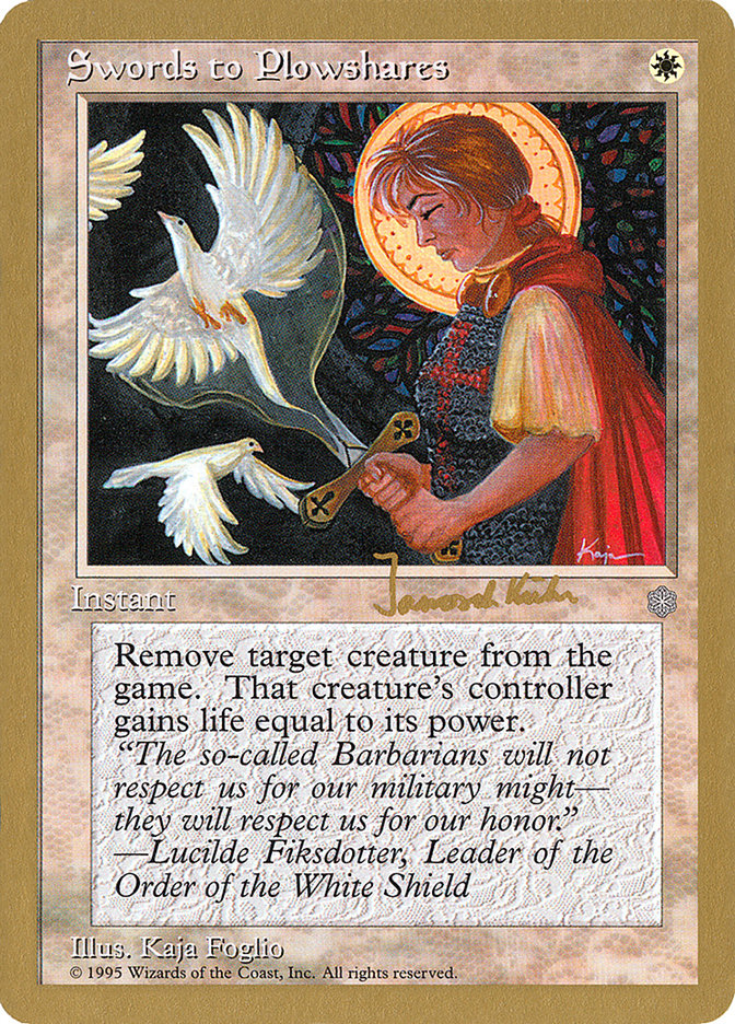 Swords to Plowshares - 1997 Janosch Kuhn (ICE) [World Championship Decks]