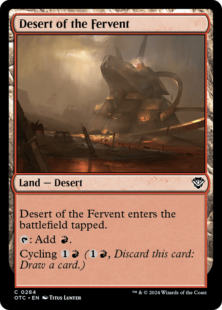 Desert of the Fervent (284) [Commander: Outlaws of Thunder Junction]
