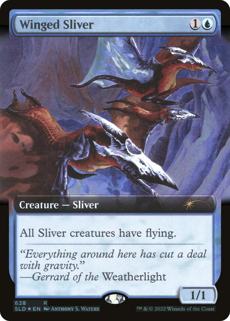 Winged Sliver (Extended Art) (628) [Secret Lair Drop Series]