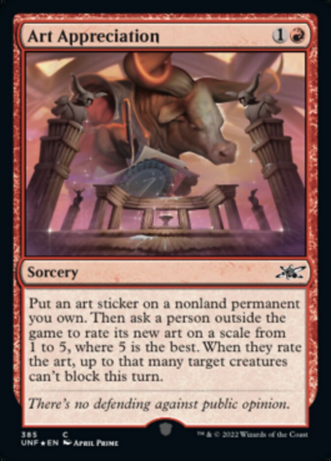 Art Appreciation (Galaxy Foil) (385) [Unfinity]