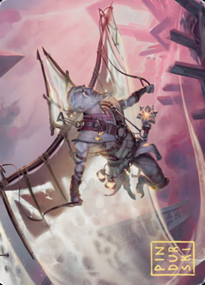 Kitesail Cleric Art Card (Gold-Stamped Signature) (40) [Art Series: Zendikar Rising]