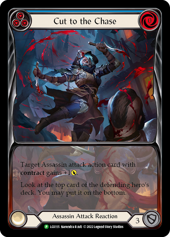 Cut to the Chase (Blue) - LGS115 (LGS115) [Flesh and Blood: Promo Cards]