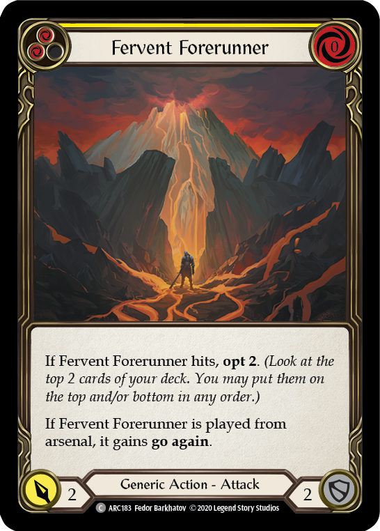 Fervent Forerunner (Yellow) (ARC183) [Arcane Rising]