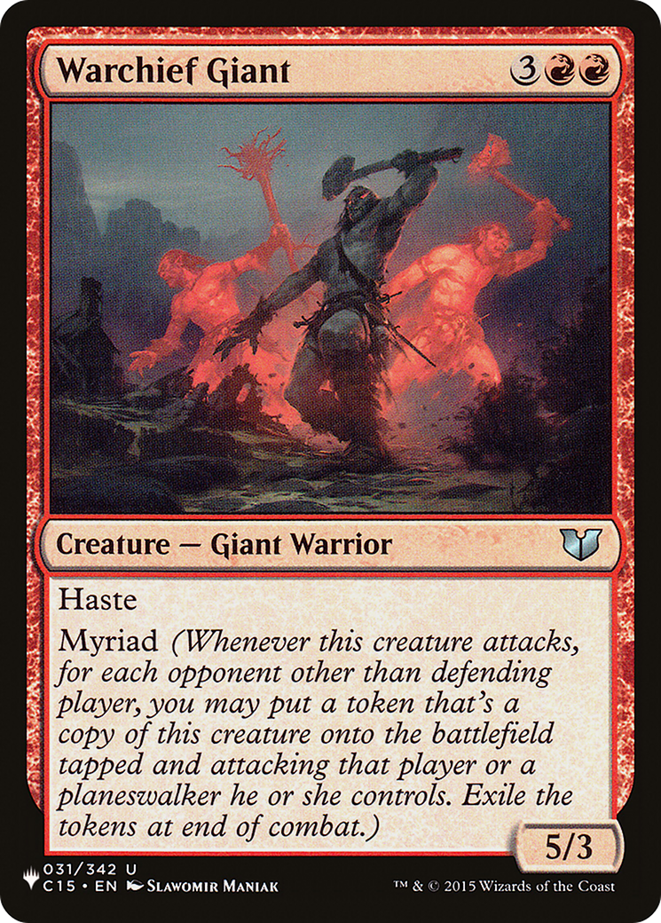 Warchief Giant (031/342) [The List Reprints]