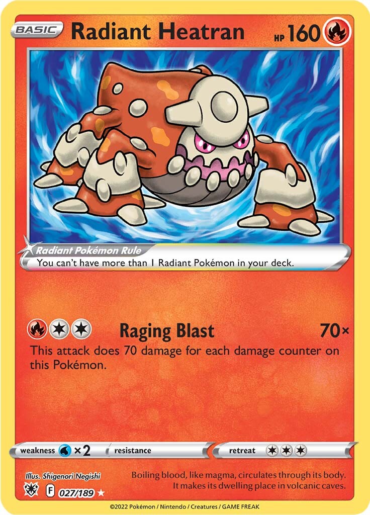 Radiant Heatran (027/189) [SWSH10: Astral Radiance]