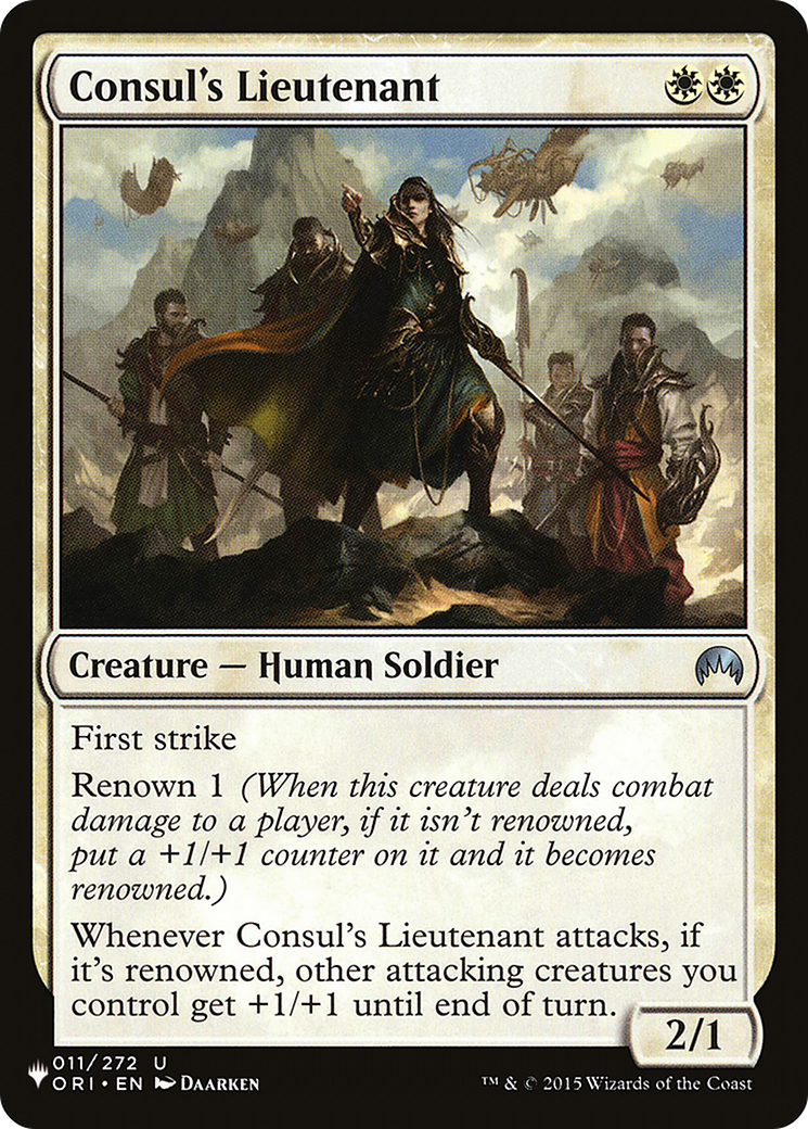 Consul's Lieutenant (011/272) [The List Reprints]
