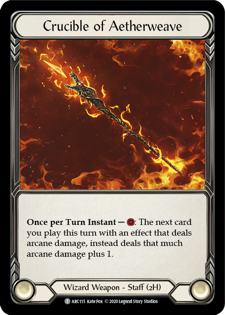 Crucible of Aetherweave // Teklo Plasma Pistol (ARC115 // ARC003) [Arcane Rising]
