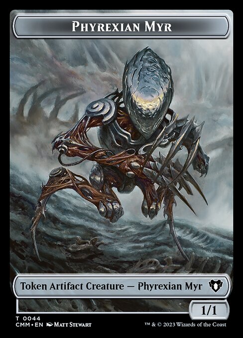 Human Soldier // Phyrexian Myr Double-Sided Token (6 // 44) [Commander Masters]