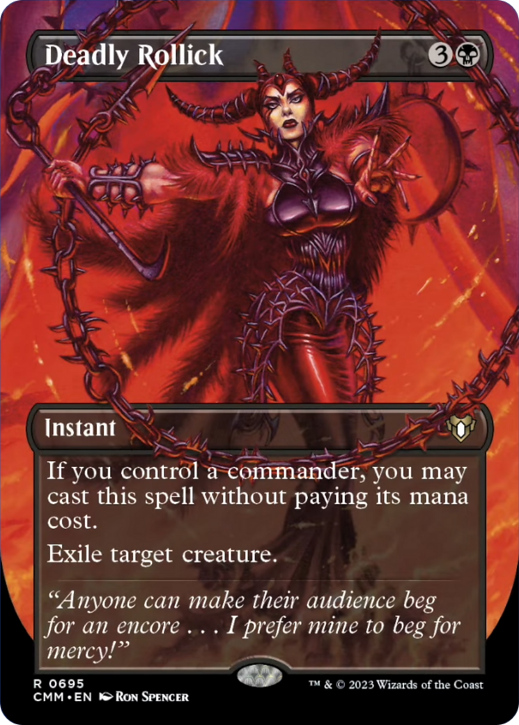 Deadly Rollick (Borderless) (695) [Commander Masters]